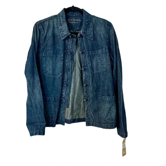 Ralph Lauren Jackets & Blazers - Ralph Lauren The Lauren Jeans Co. Dark Kyoto Loft Women’s Denim Jacket Sz M NWT